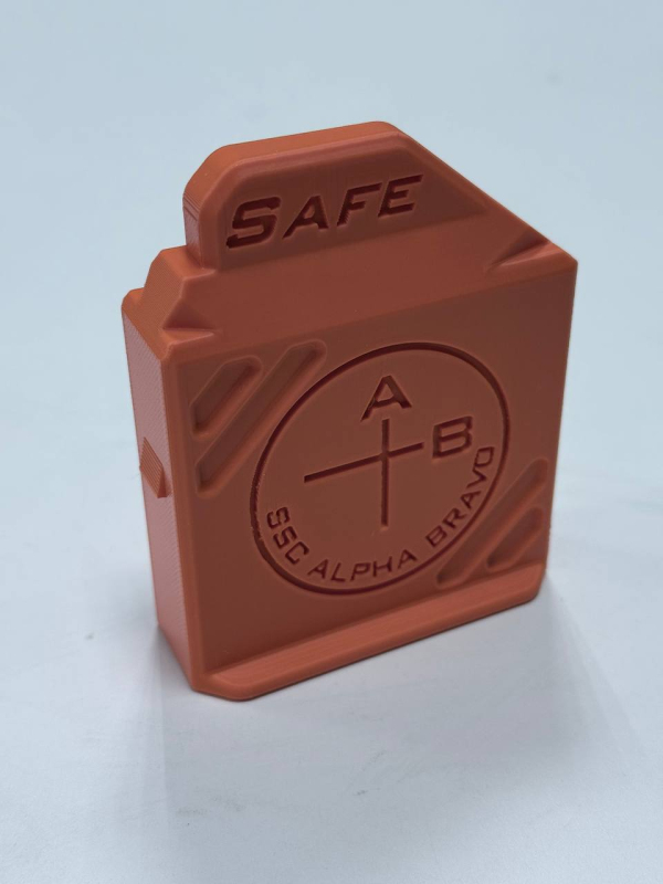Safety mag,магазин безпеки, прапорець безпеки,  магазин для змагань 223, 6-6,5 Cr, 308Win, 338LM  (Aics або Pmag)