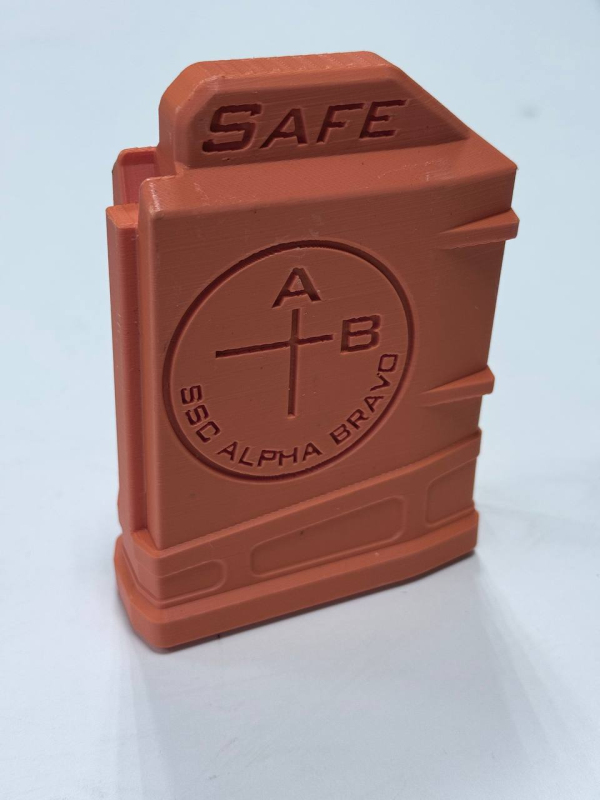 Safety mag,магазин безпеки, прапорець безпеки,  магазин для змагань 223, 6-6,5 Cr, 308Win, 338LM  (Aics або Pmag)