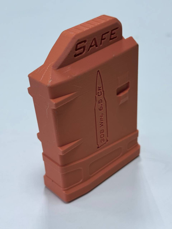 Safety mag,магазин безпеки, прапорець безпеки,  магазин для змагань 223, 6-6,5 Cr, 308Win, 338LM  (Aics або Pmag)