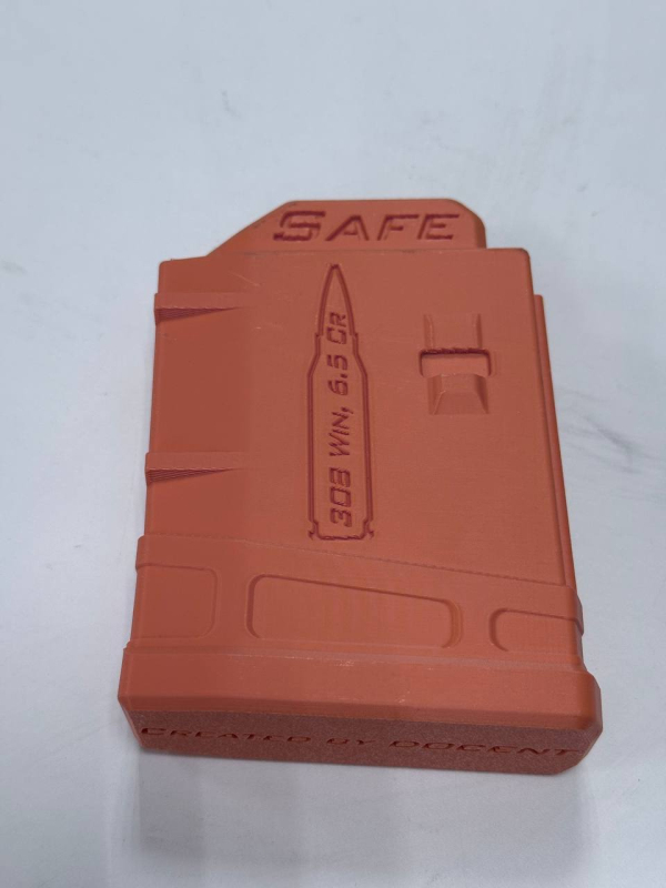 Safety mag,магазин безпеки, прапорець безпеки,  магазин для змагань 223, 6-6,5 Cr, 308Win, 338LM  (Aics або Pmag)