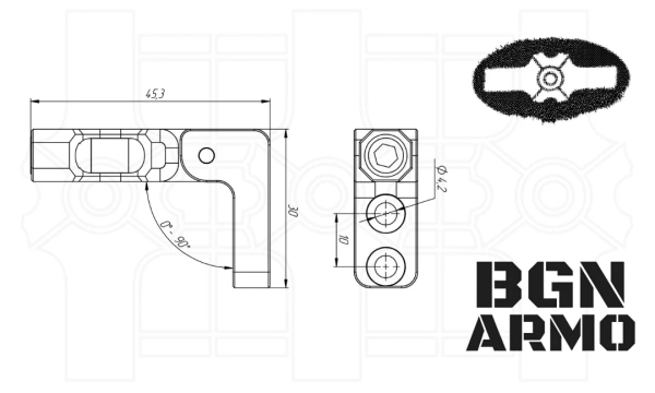 Бульбашковий рівень BGN ARMO - ДКМ BL 4